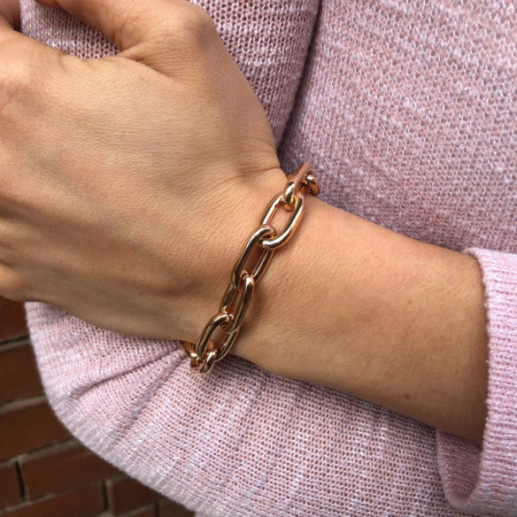 18K Rose Gold Bracelet Link 60X10 - BRACELETS
