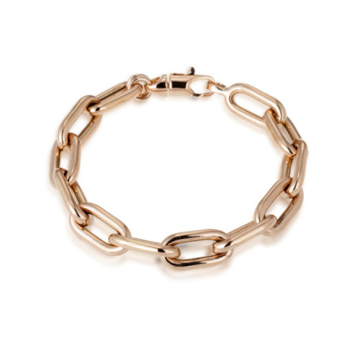 Pulseira de ouro rosa 18K Eslabon 60X10 - PULSEIRAS 2