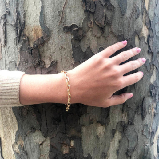 Pulsera Oro 18K Eslabon Daily 18Cm - PULSERAS