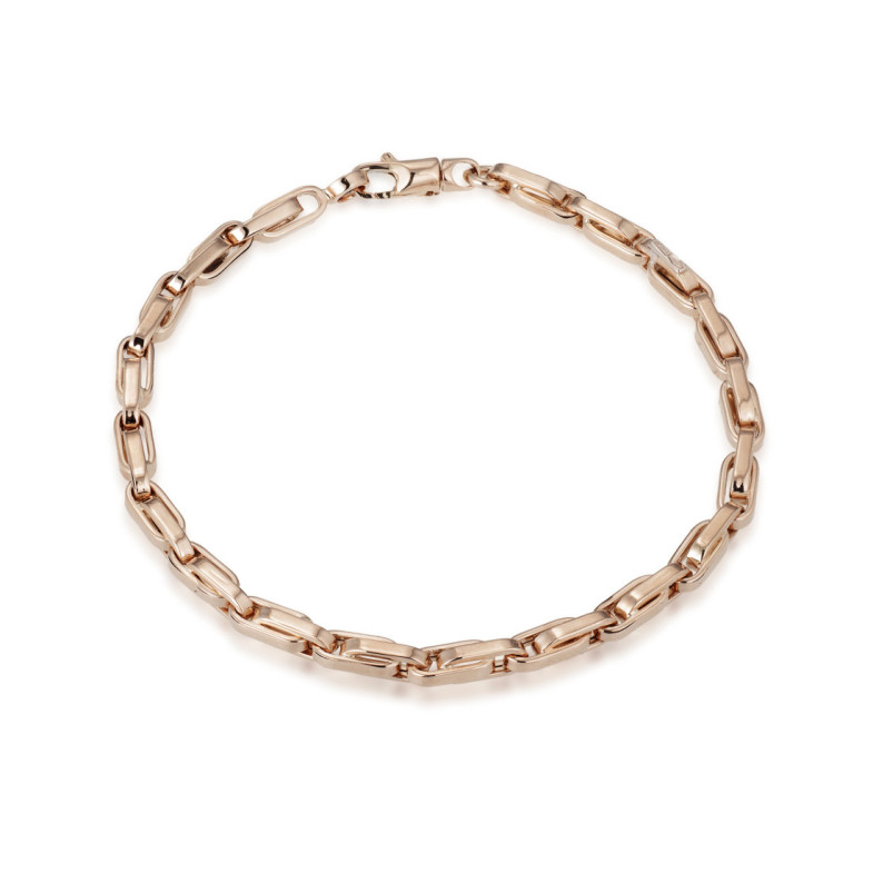 Pulsera Oro Rosa 18K Daily 18Cm - Pulseras de Oro Sin Piedras