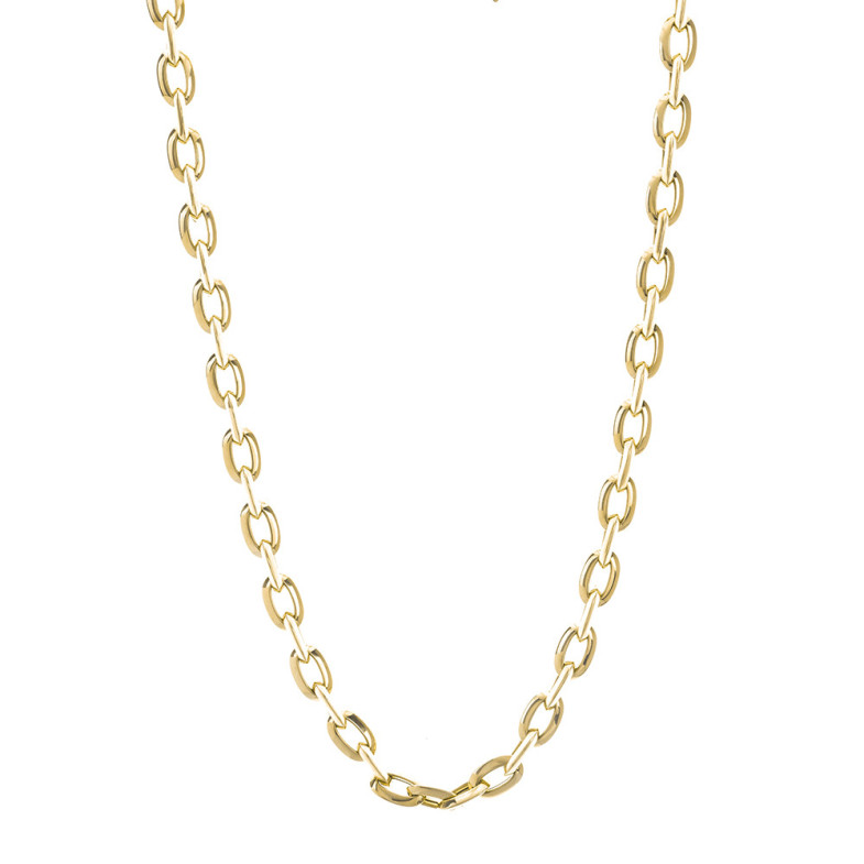 Maglia con castone a catena in oro 18 carati 60 cm - Ciondoli