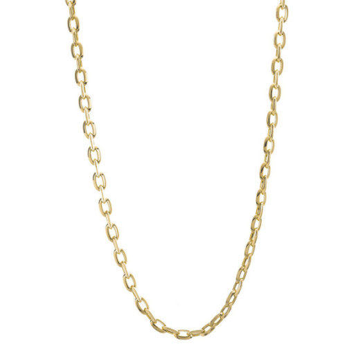 Cadena Oro 18K Eslabon Bisel 60Cm - Cadenas de Oro Hombre