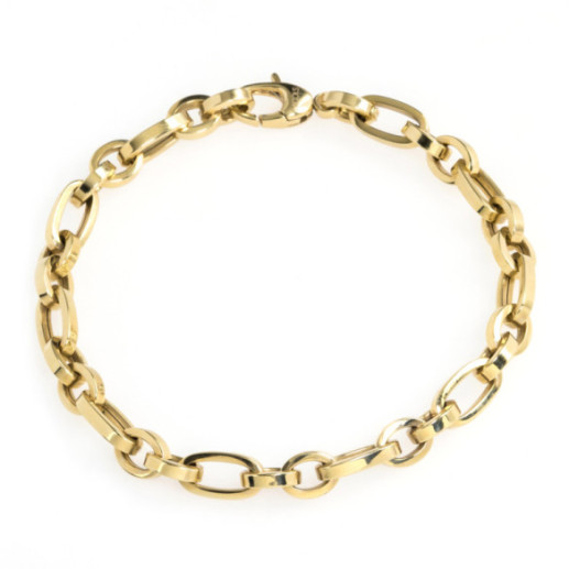 Braccialetto in oro 18 carati Porsoadada ovale quotidiano - Braccialetti dorati senza pietre