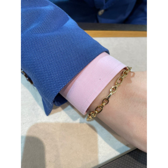 Pulsera Oro 18K Forsada Oval Daily - Bracelets dorés sans pierres