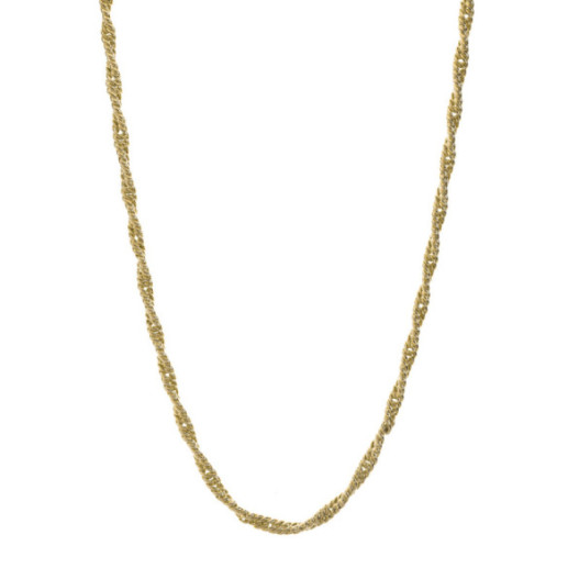 Cadena Oro 18K Cordón Entrelazado 60Cm - Cadenas de Oro para Hombre