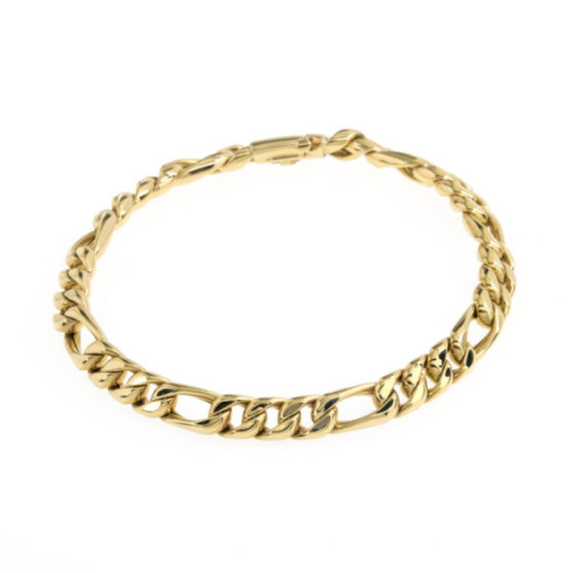 Pulsera Oro 18K Barbada Plana 6Mm - PULSERAS