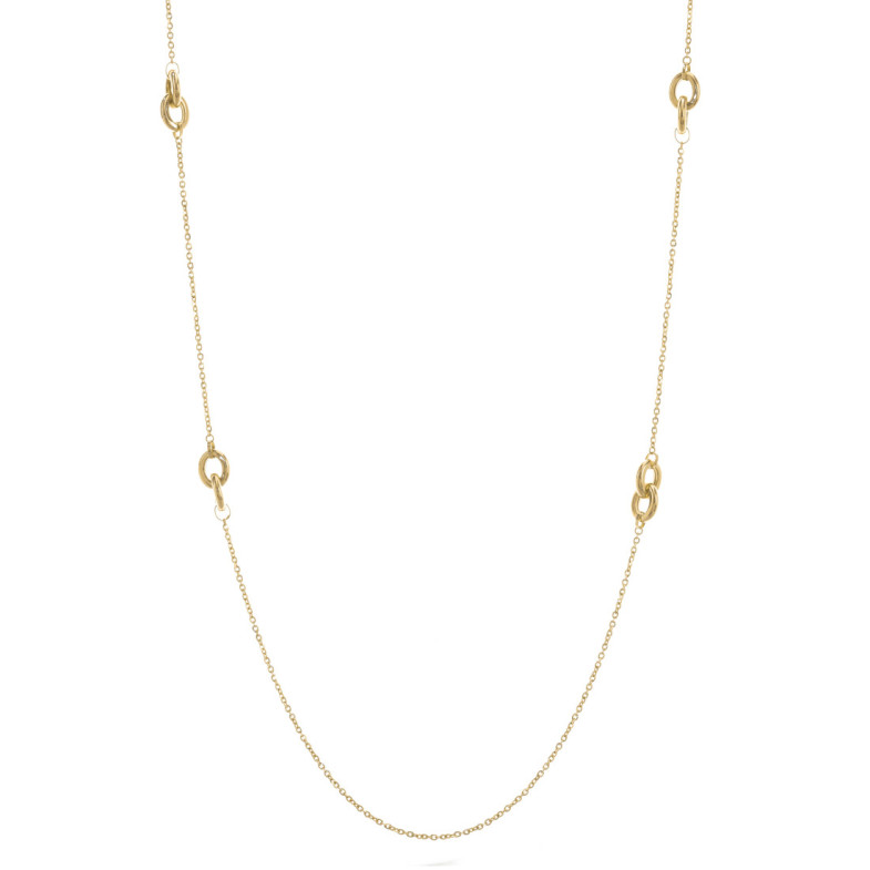 Gargantilla Oro Anillos Entrelazados Múltiple Amor Libre - PENDAISON