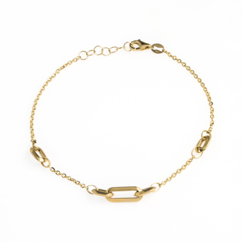 Pulsera Oro Rectángulos Amor Libre - PULSERAS
