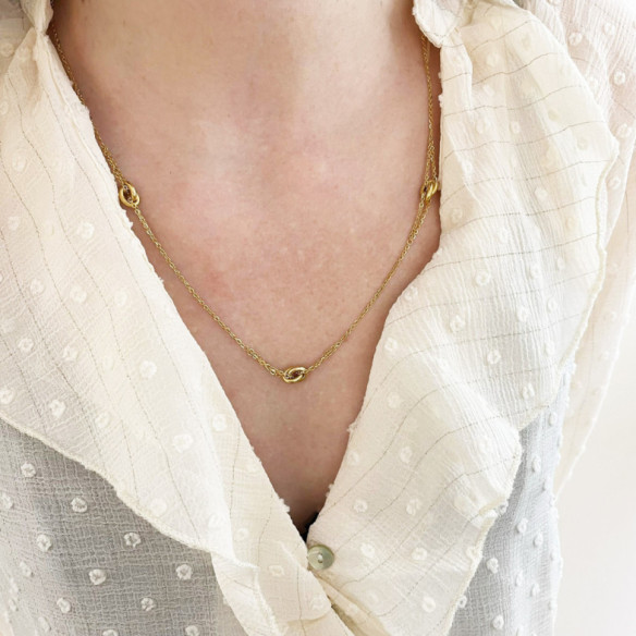 Collar Oro Doble  Amor Libre - COLLARES
