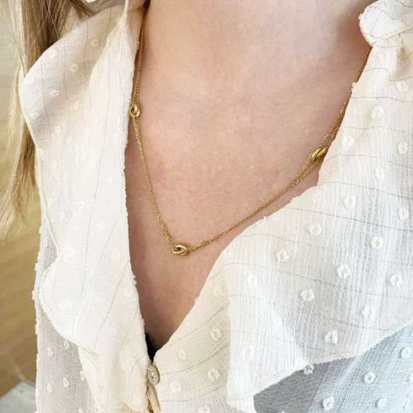 Collar Oro Doble  Amor Libre - HALSKETTEN