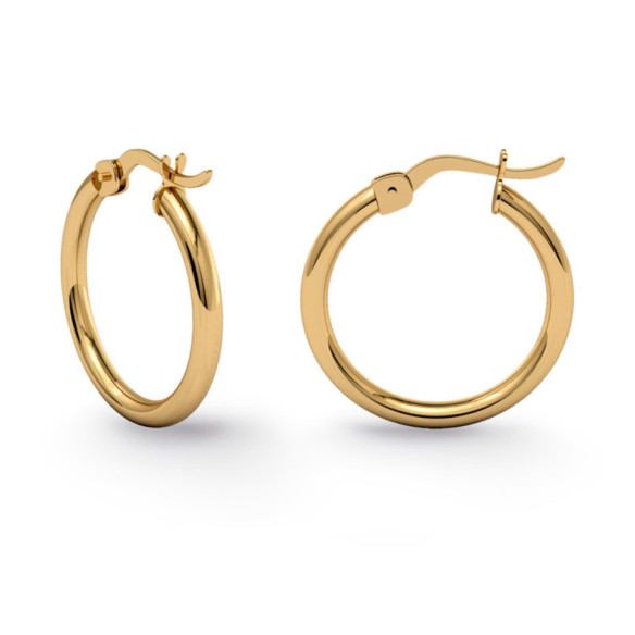 BASIC Creole Hoop Earrings GOLD - Hoops