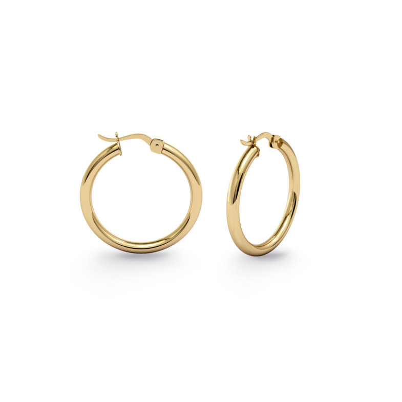 BASIC Creole Hoop Earrings GOLD - Hoops