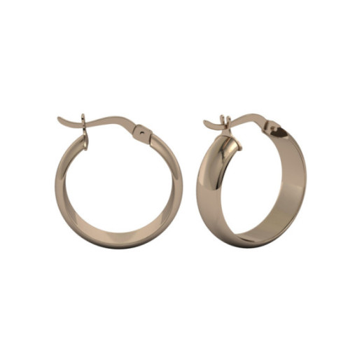 Pendientes Aro Criolla Basic Gold 15mm Oro Rosa - aros 2