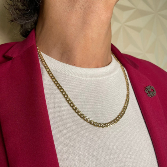 Gold Chain Man GOLD 5mm 60cm - Gold Chains for Men