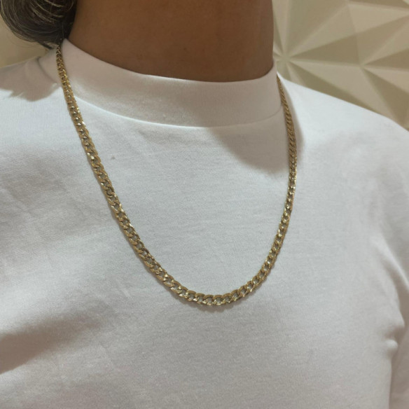 Gold Chain Man GOLD 5mm 60cm - Gold Chains for Men