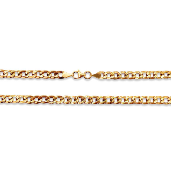 Gold Chain Man GOLD 5mm 60cm - Gold Chains for Men