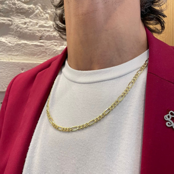 Cadena Oro Hombre Gold 3-1 5Mm 60Cm - Cadenas de Oro Hombre