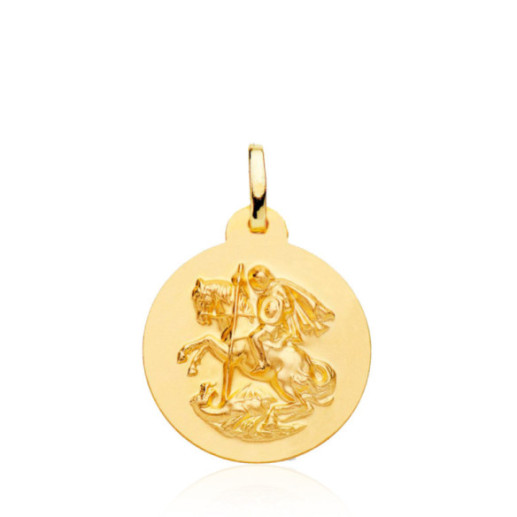 Medalla San Jorge 20Mm 18K - Medallas Santoral