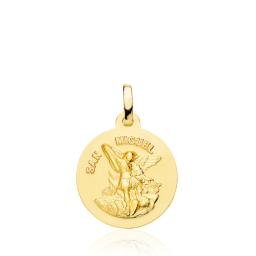 Saint Michael the Archangel Medal 18Mm 18K - Gold Religious Medals