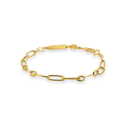 Pulsera Esclava Mujer Oro Amarillo Estrella - Baptême et premier bijou de communion