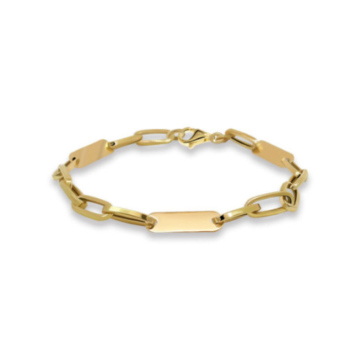 Pulsera Esclava Mujer Oro Amarillo Eslabones - Bautismo y joyería de primera comunión