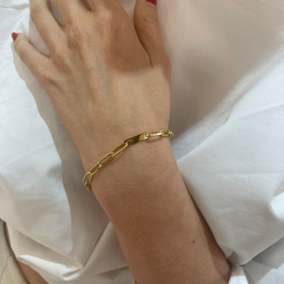 Pulsera Esclava Mujer Oro Amarillo Eslabones - Batismo e Primeira Comunhão Jóias