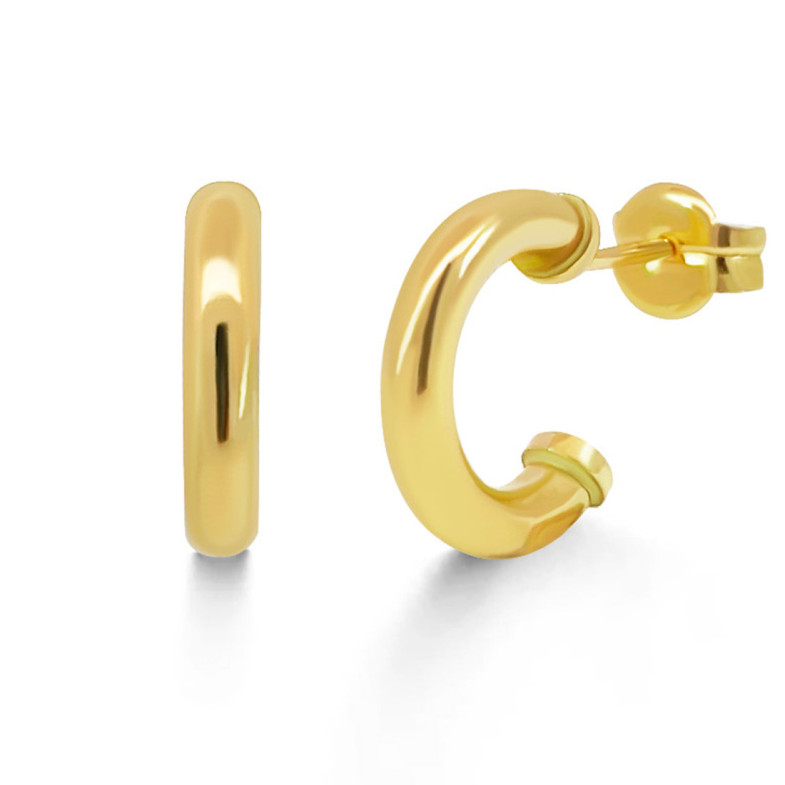 Pendientes de Aro Oro Amarillo 13mm - aros