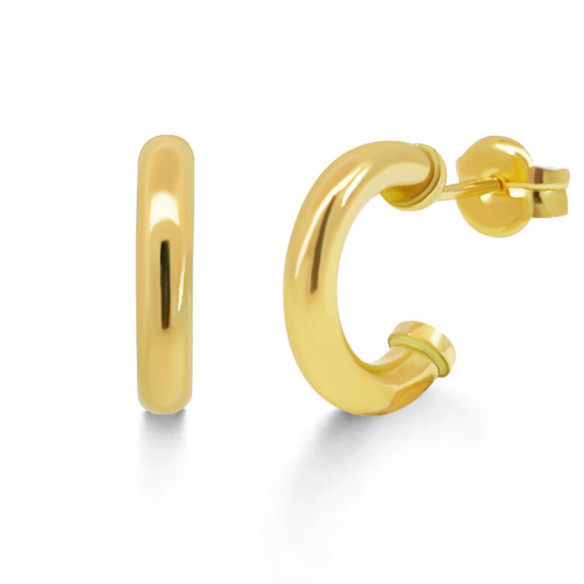 Pendientes de Aro Oro Amarillo 13mm - reifen