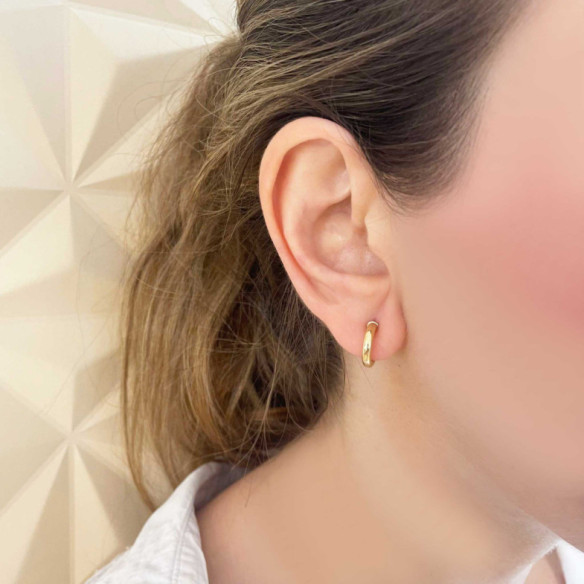 Pendientes de Aro Oro Amarillo 13mm - aros