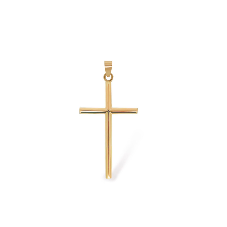 Cruz Oro Rosa Tubo Redondo 24x14 - Attraversa