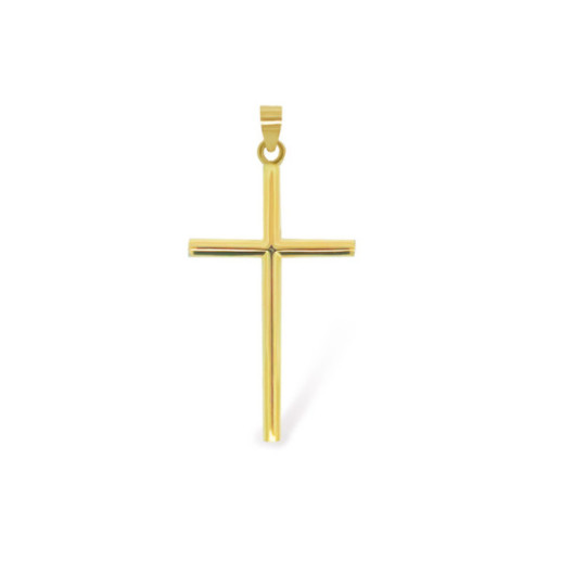 Cruz Oro Amarillo Tubo Redondo 30x18 - Cruces