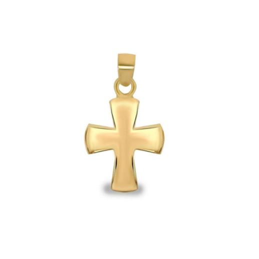 Small Yellow Gold Cross 19x12 Templar - Crosses