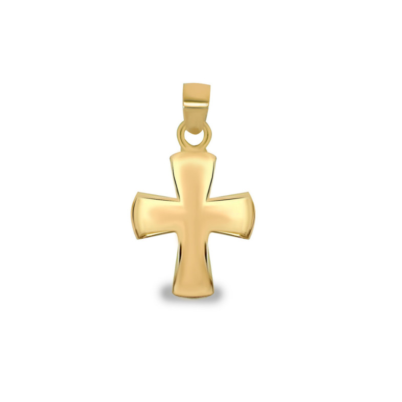 Small Yellow Gold Cross 19x12 Templar - Crosses