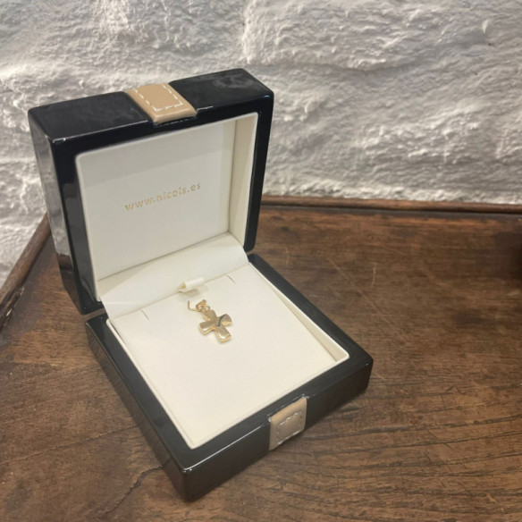 Small Yellow Gold Cross 19x12 Templar - Crosses