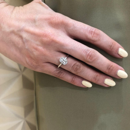 Anillo Diamante 0.70 Ct Talla Esmeralda Vrait - Talla Baguette 2