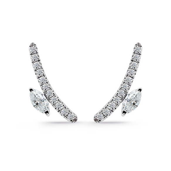 Pendientes Trepadores Mumite 0.36 Ct - Orecchini arrampicati