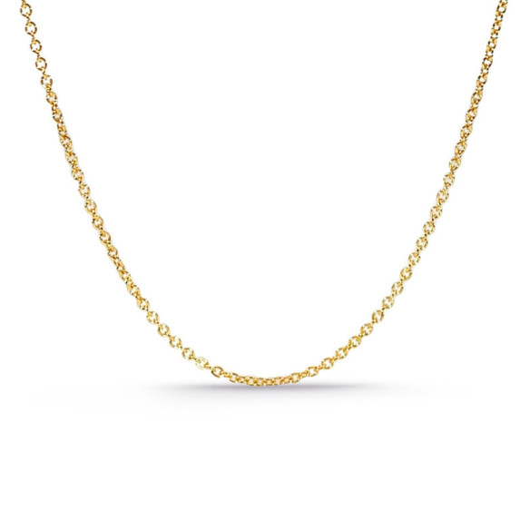 Cadena forzada 1.3mm oro 18K 40cm - CADENAS DE ORO