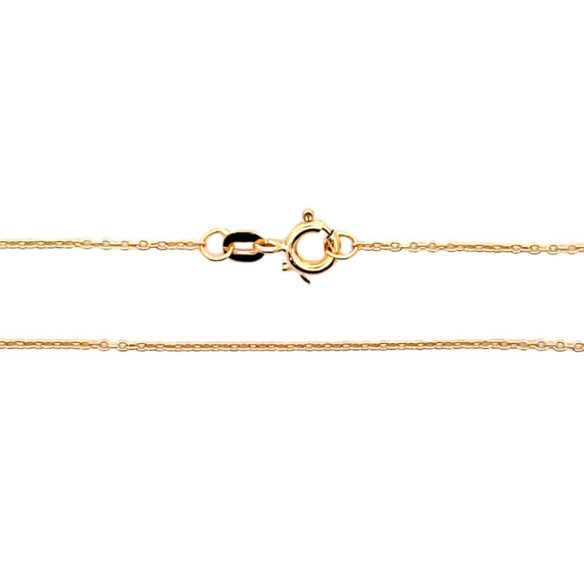 Cadena forzada 1.3mm oro 18K 40cm - CADENAS DE ORO