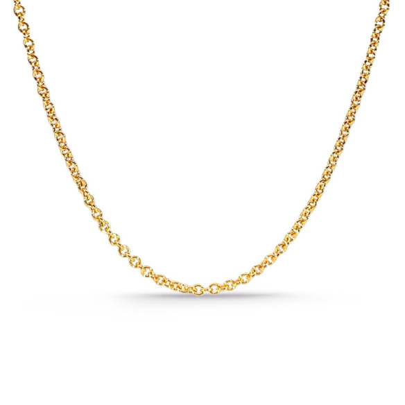 Cadena Oro Forzada 1.7mm 18K 45cm - CADENAS DE ORO
