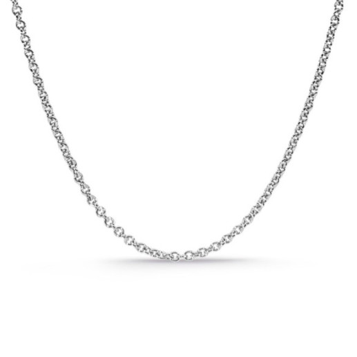 Cadena Oro Blanco Forzada 1.7mm 18K 45cm - Goldketten