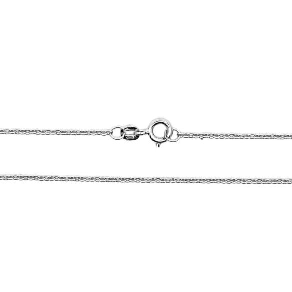 White Gold Forzado Chain 1.7mm 18K 45cm - Gold chains