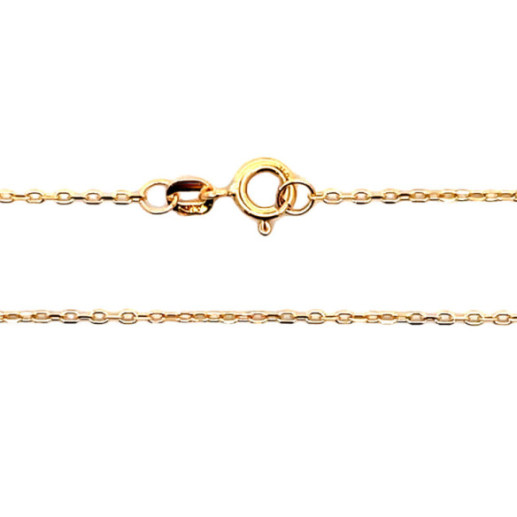 Cadena Oro Forzada Oval Lapidada 1.4mm 18K 45cm - CADENAS DE ORO 2