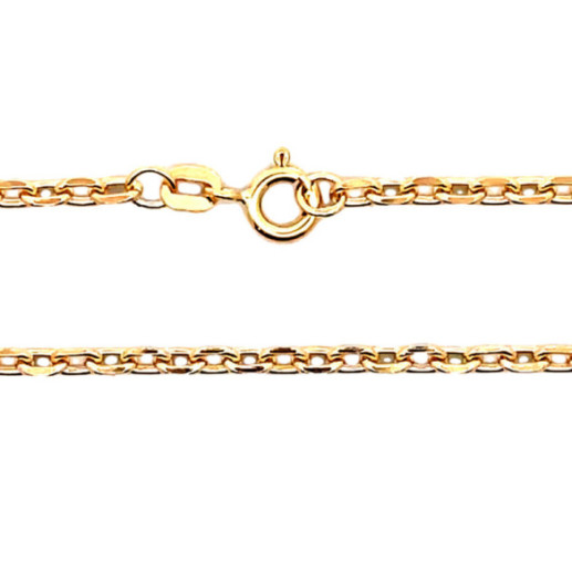 Cadena 70cm Oro Forzada 18k Oval Lapidada 2.8mm - Cadenas de Oro para Hombre 2