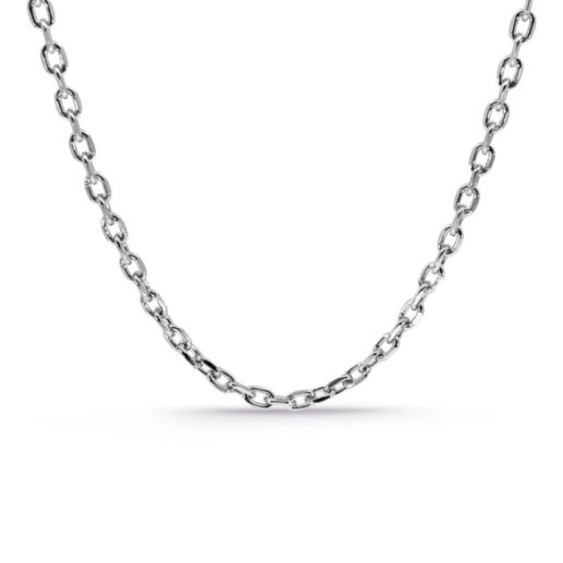 Cadena 70cm Oro Forzada 18k Oval Lapidada 2.8mm - Cadenas de Oro para Hombre