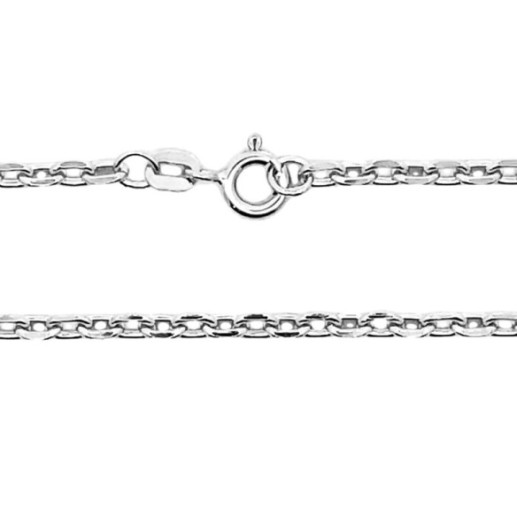 Cadena 70cm Oro Forzada 18k Oval Lapidada 2.8mm - Cadenas de Oro para Hombre 2