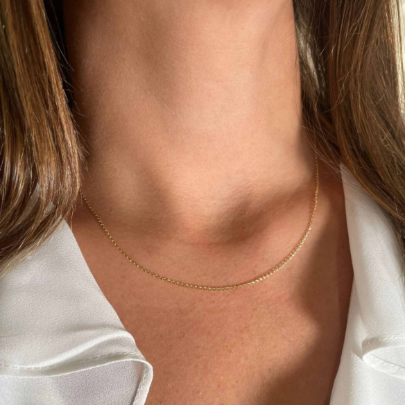 Cadena Oro 18K Bilbao 1.2mm 45cm - CADENAS DE ORO