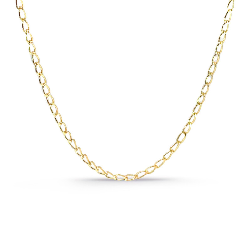 Cadena 45cm Bilbao Oro 18K 1.6mm - CADENAS DE ORO