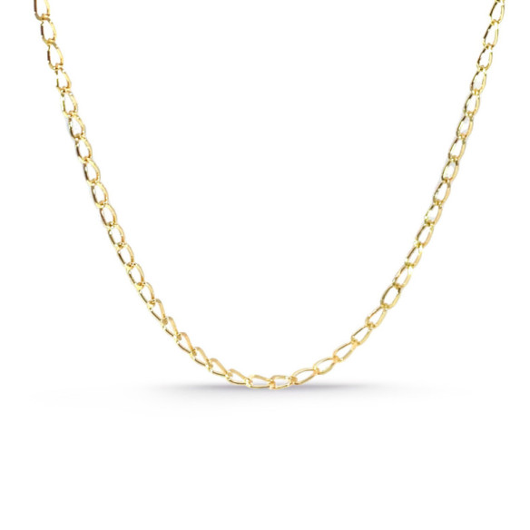 Cadena 45cm Bilbao Oro 18K 1.6mm - CADENAS DE ORO