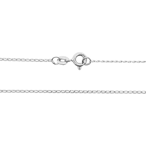 Cadena Bilbao Oro Blanco 18K 1.2mm 45cm - Goldketten