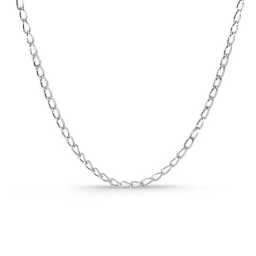 Cadena 45cm Bilbao Oro Blanco 18K 1.6mm - Goldketten